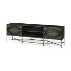 16" Dark Brown Solid Wood Console Table - Homeroots