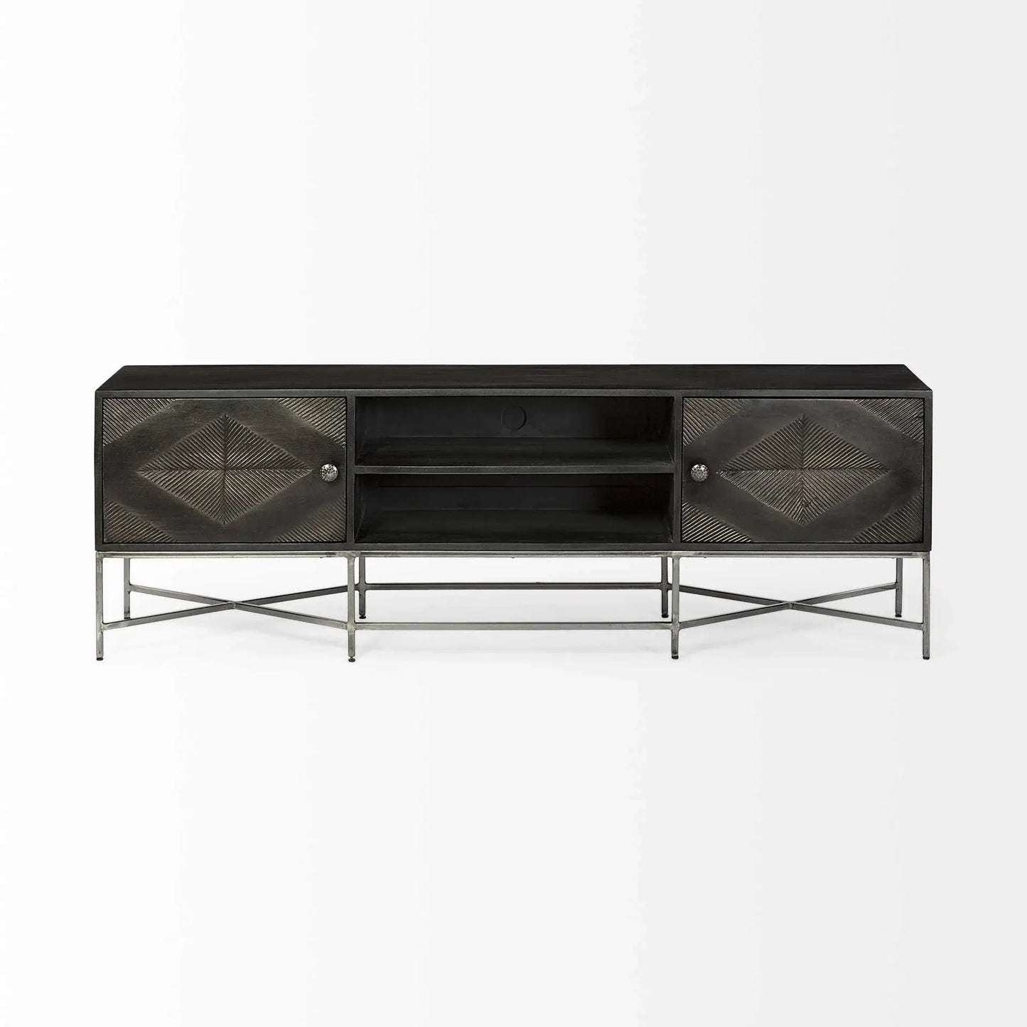16" Dark Brown Solid Wood Console Table - Homeroots - Flyclothing LLC