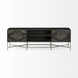 16" Dark Brown Solid Wood Console Table - Homeroots