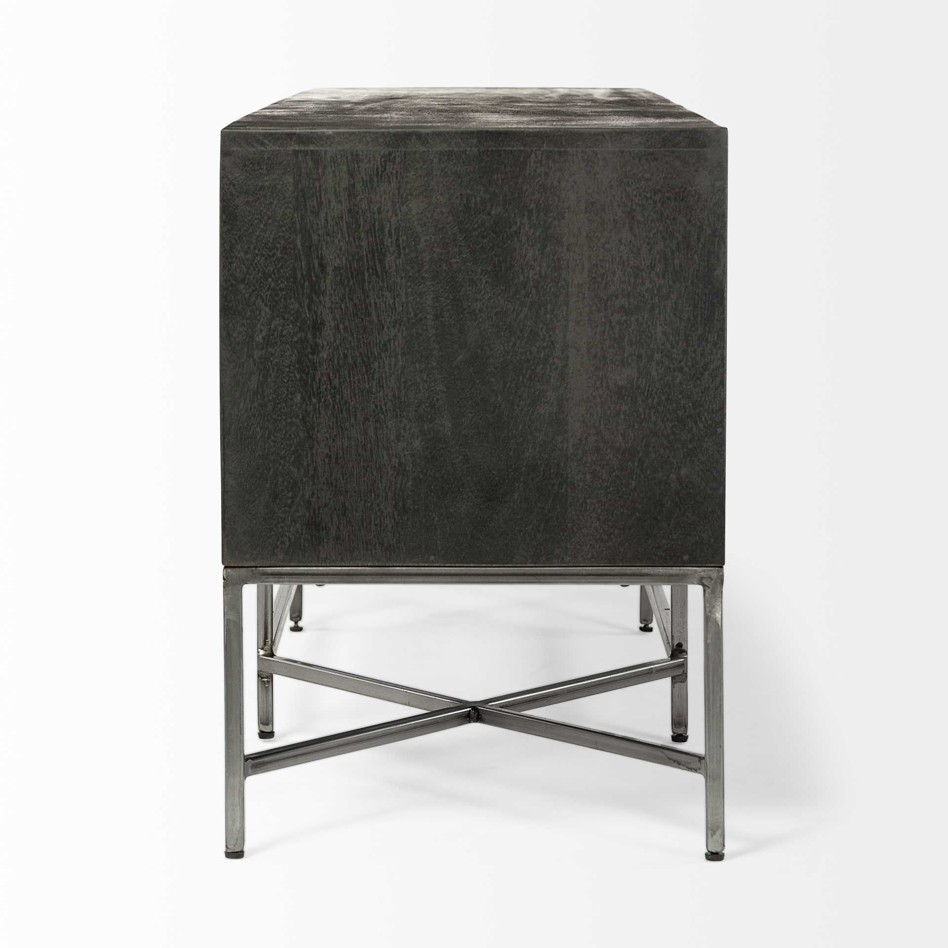 16" Dark Brown Solid Wood Console Table - Homeroots - Flyclothing LLC