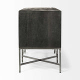 16" Dark Brown Solid Wood Console Table - Homeroots