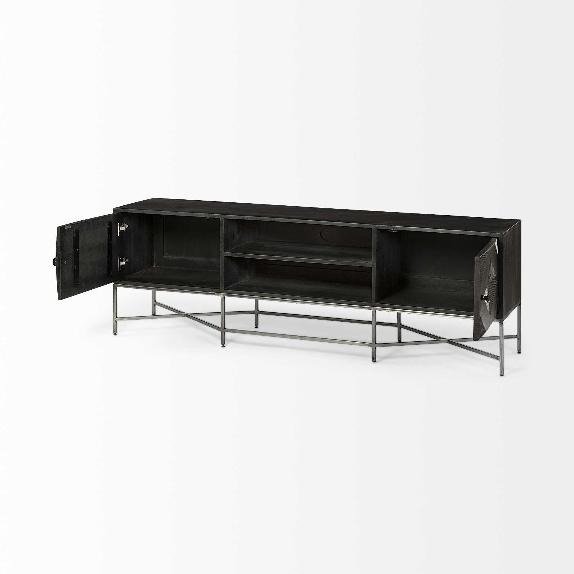 16" Dark Brown Solid Wood Console Table - Homeroots