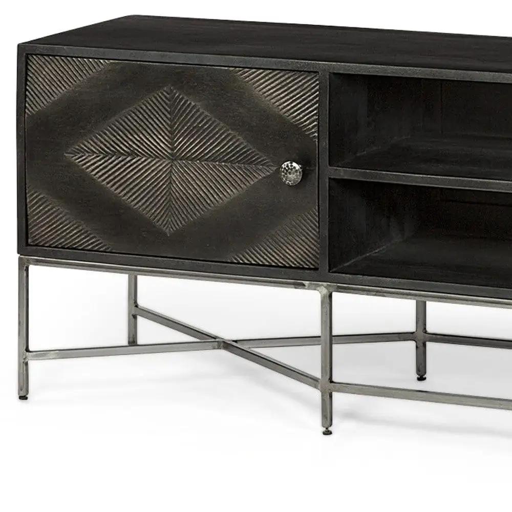 16" Dark Brown Solid Wood Console Table - Homeroots - Flyclothing LLC