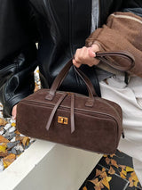 Suede Leather Shoulder Bag - Trendsi - Flyclothing LLC