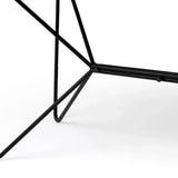 Medium Brown Live Edge Acacia Wood Finish Office Desk With Black Matte Butterfly Wing Shaped Base - Homeroots - Flyclothing LLC