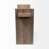 16" Brown Solid Wood Solid Console Table - Homeroots - Flyclothing LLC