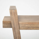 16" Brown Solid Wood Solid Console Table - Homeroots