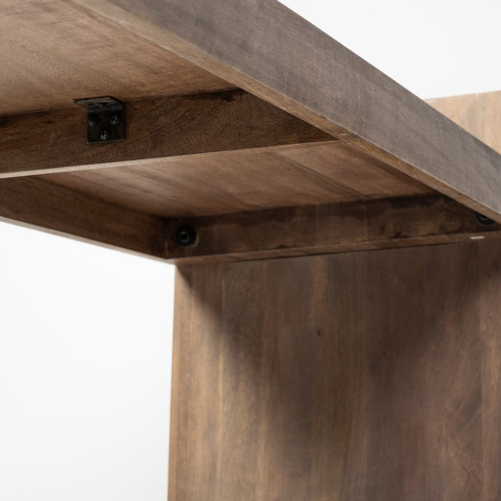 16" Brown Solid Wood Solid Console Table - Homeroots - Flyclothing LLC