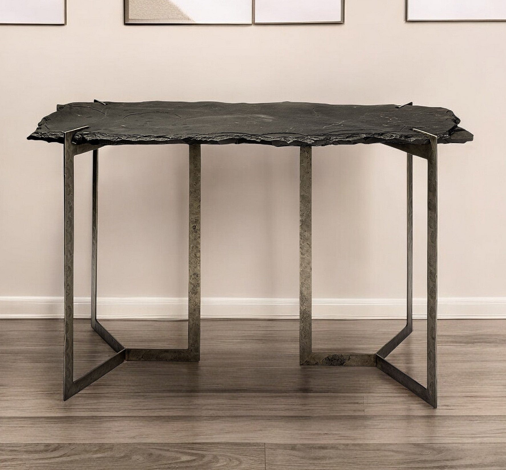 20" Brown Solid Wood Console Table - Homeroots