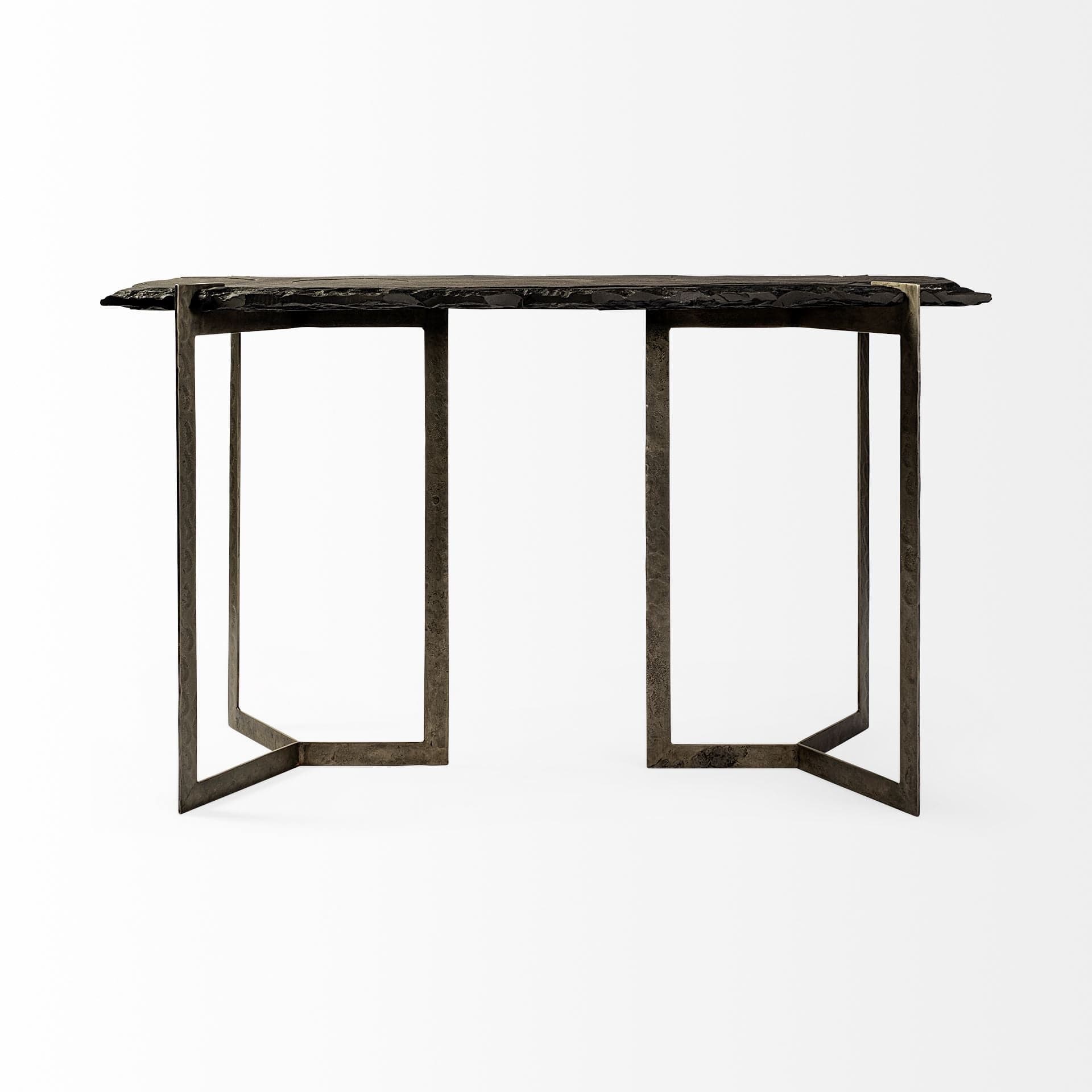 20" Brown Solid Wood Console Table