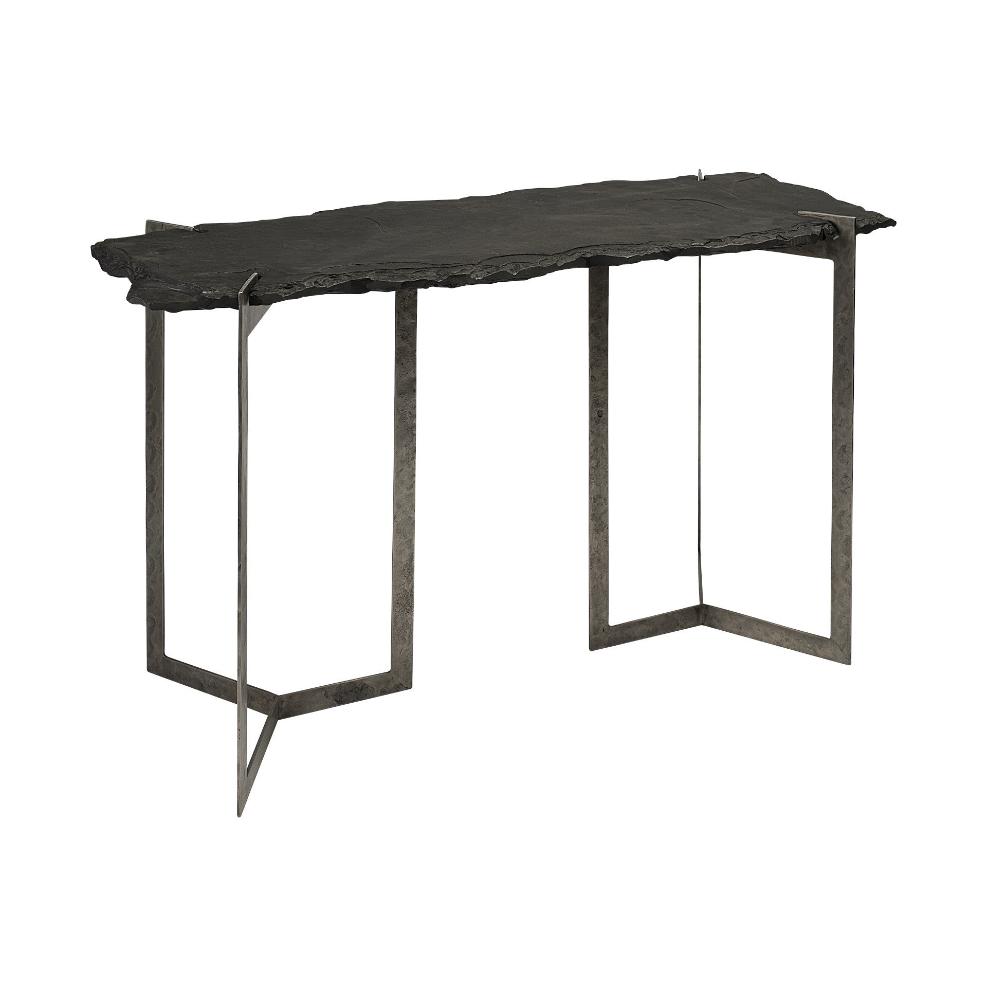 20" Brown Solid Wood Console Table