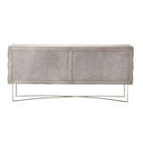 Light Brown Solid Mango Wood Finish Sideboard With 4 Cabinet Doors - Homeroots