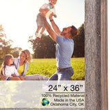 Gray Wood Hanging Picture Frame - Homeroots