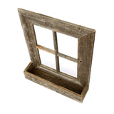 22X18 Rustic Weatered Grey Window Frame With Planter - Homeroots - Flyclothing LLC