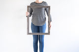 18X24 Weathered Grey Picture Frame With Sawtooth Hangers - Homeroots
