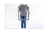 18X24 Weathered Grey Picture Frame With Sawtooth Hangers - Homeroots - Flyclothing LLC