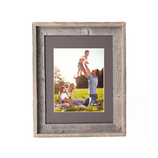 16X20 Natural Weathered Grey Picture Frame With Plexiglass Holder - Homeroots