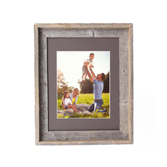 16X20 Natural Weathered Grey Picture Frame With Plexiglass Holder - Homeroots