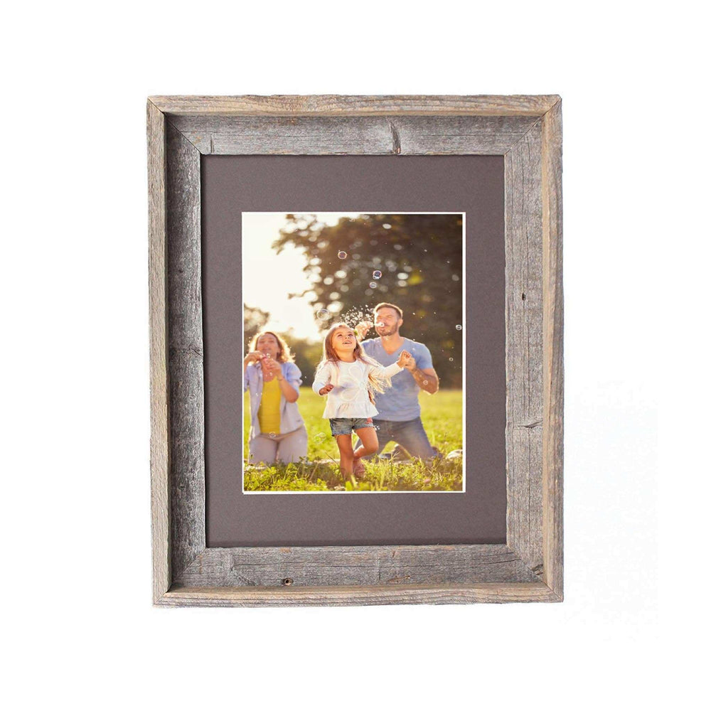 16X20 Natural Weathered Grey Picture Frame With Plexiglass Holder - Homeroots - Flyclothing LLC