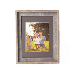 16X20 Natural Weathered Grey Picture Frame With Plexiglass Holder - Homeroots