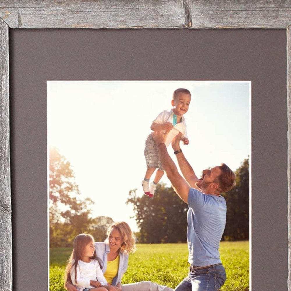 16X20 Natural Weathered Grey Picture Frame With Plexiglass Holder - Homeroots - Flyclothing LLC