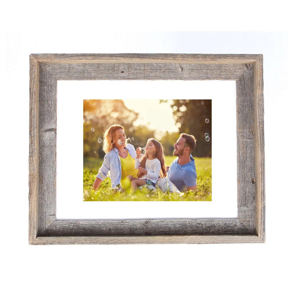 16" X 20" Rustic Reclaimed Wood Picture Frame - Homeroots - Flyclothing LLC