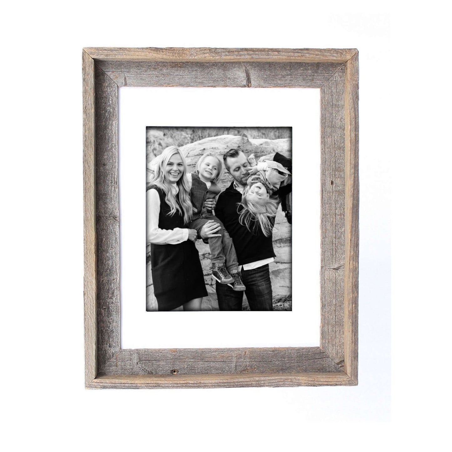 16" X 20" Rustic Reclaimed Wood Picture Frame - Homeroots - Flyclothing LLC