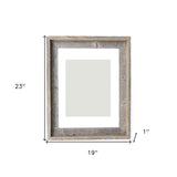 16" X 20" Rustic Reclaimed Wood Picture Frame - Homeroots - Flyclothing LLC