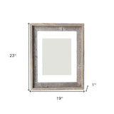 16" X 20" Rustic Reclaimed Wood Picture Frame - Homeroots - Flyclothing LLC