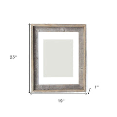16" X 20" Rustic Reclaimed Wood Picture Frame