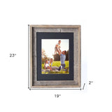 16X20 Rustic Black Picture Frame With Plexiglass Holder - Homeroots - Flyclothing LLC