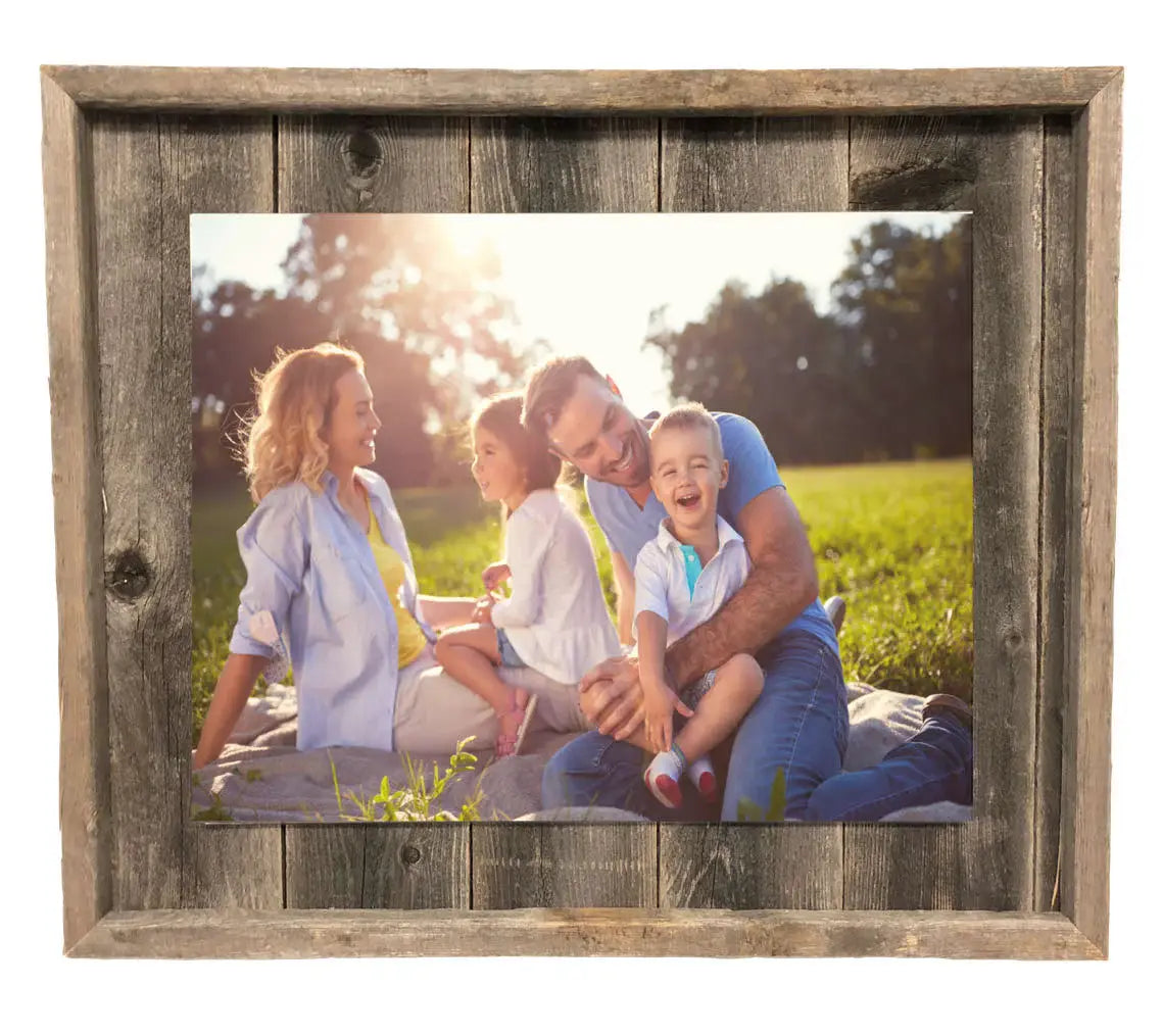 11X14 Weathered Grey Picture Frame With Plexiglass Holder - Homeroots - Flyclothing LLC