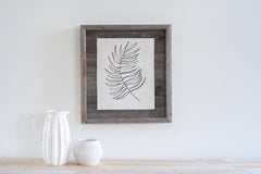 11X14 Weathered Grey Picture Frame With Plexiglass Holder - Homeroots