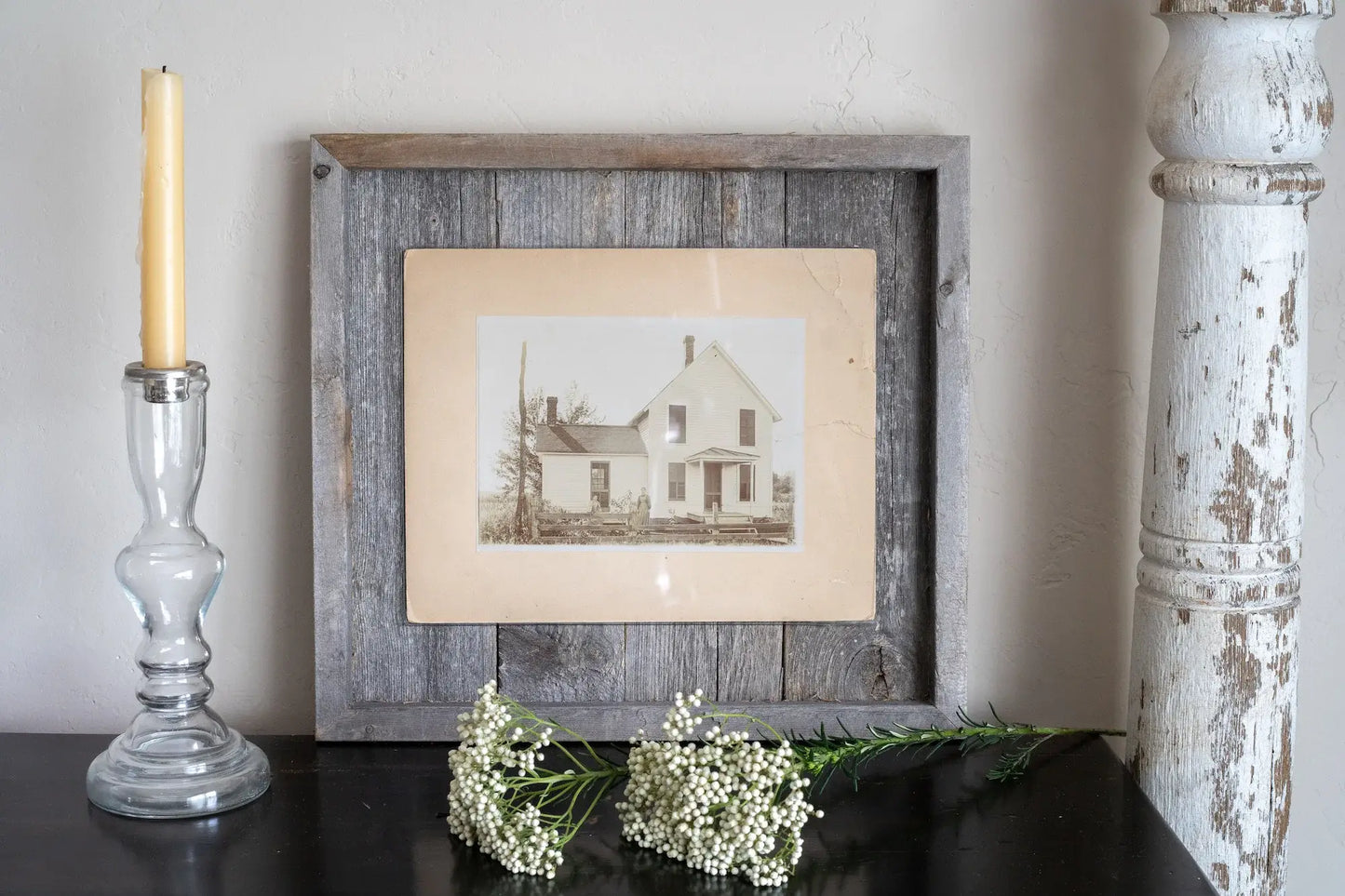 11X14 Weathered Grey Picture Frame With Plexiglass Holder - Homeroots - Flyclothing LLC