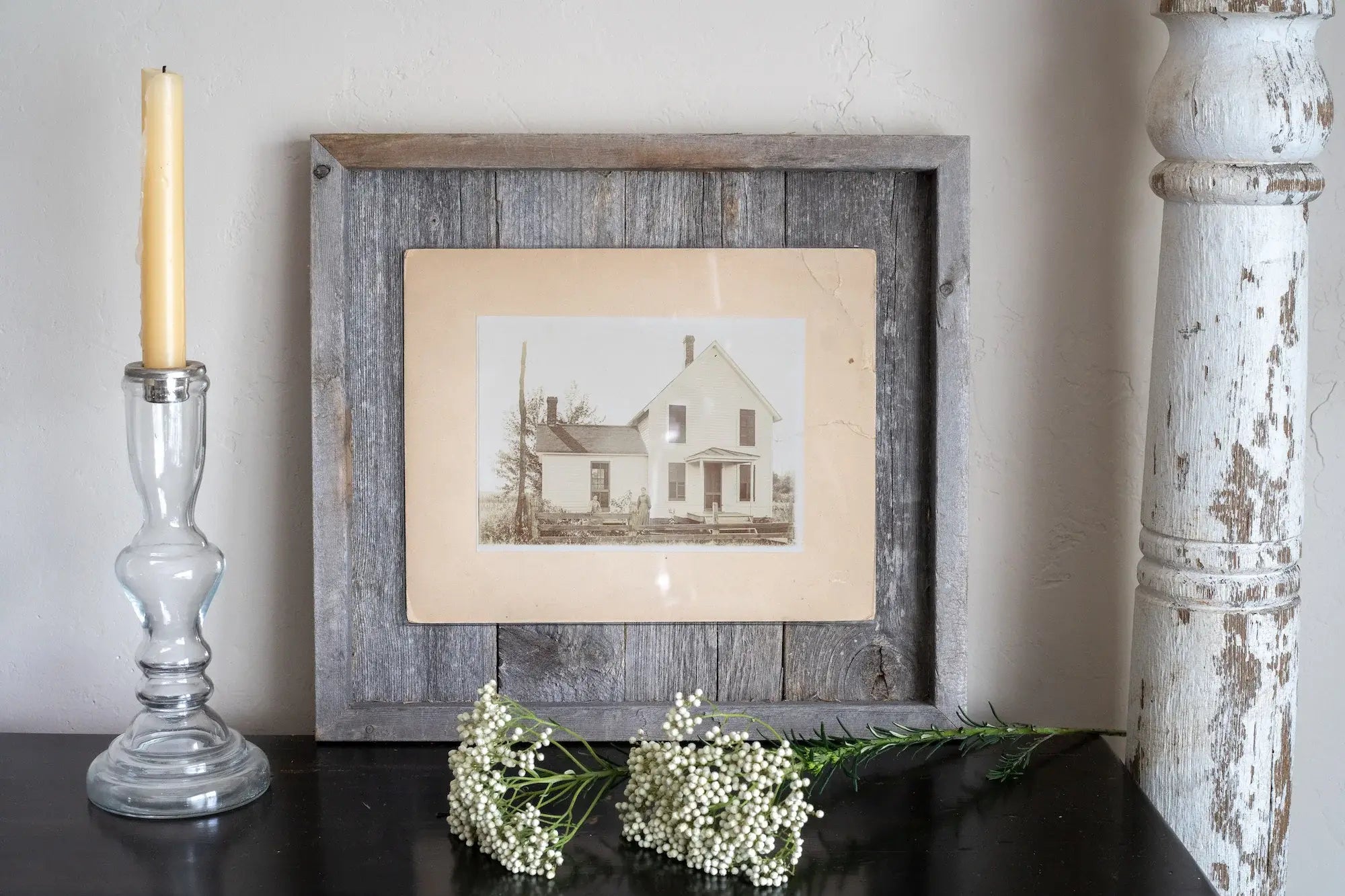 11X14 Weathered Grey Picture Frame With Plexiglass Holder - Homeroots - Flyclothing LLC
