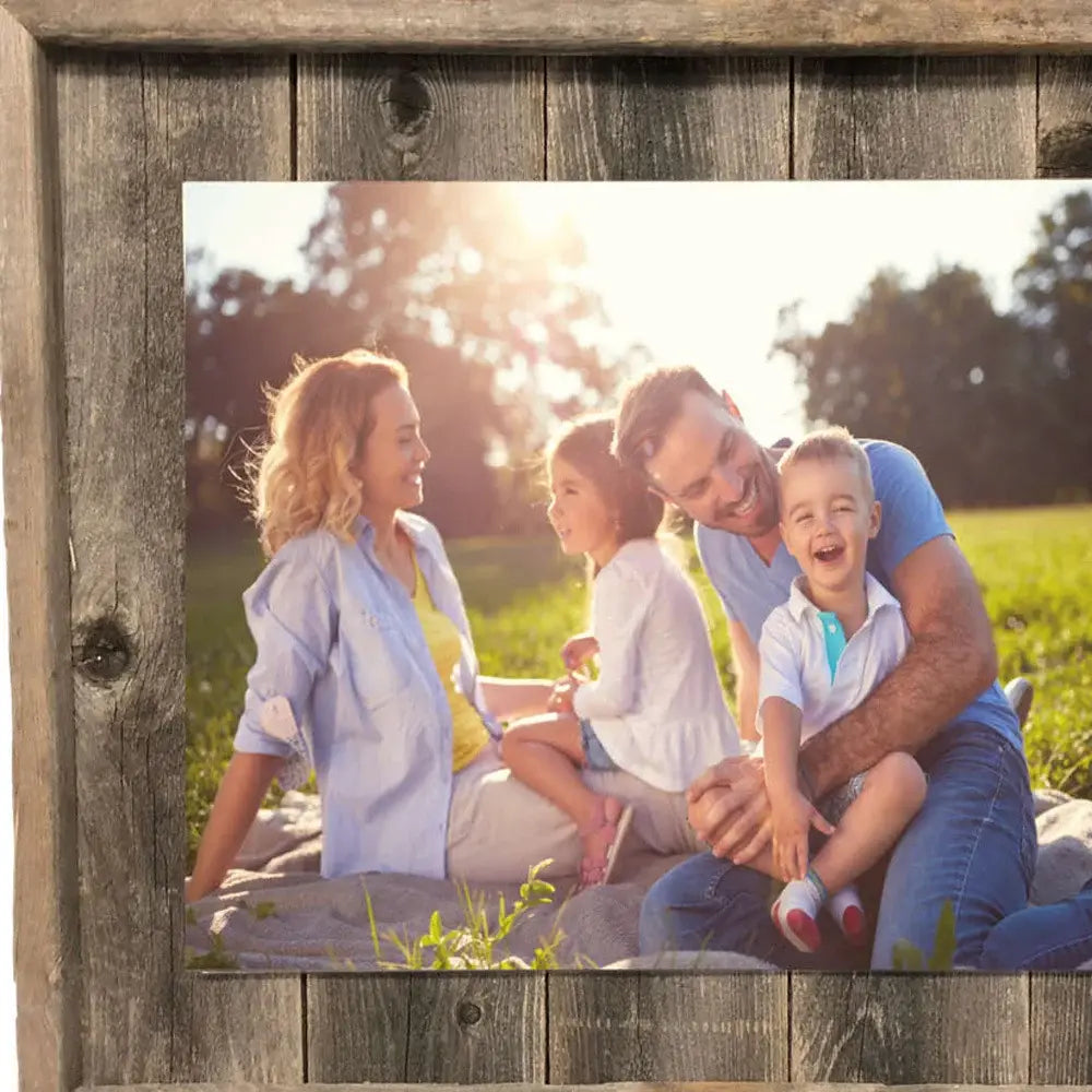 11X14 Weathered Grey Picture Frame With Plexiglass Holder - Homeroots - Flyclothing LLC