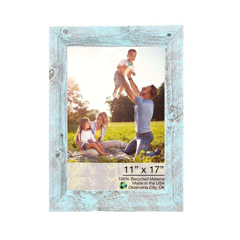 11X17 Rustic Blue Picture Frame - Homeroots - Flyclothing LLC