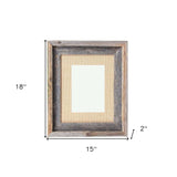 11X14 Rustic Burlap Picture Frame With Plexiglass - Homeroots - Flyclothing LLC