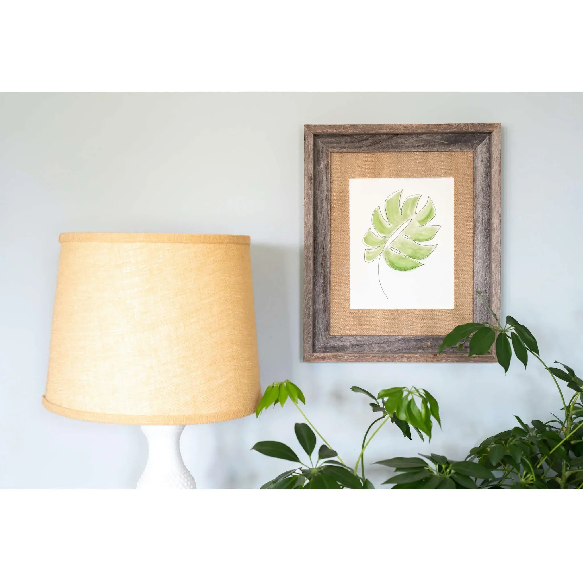 11X14 Rustic Burlap Picture Frame With Plexiglass - Homeroots - Flyclothing LLC
