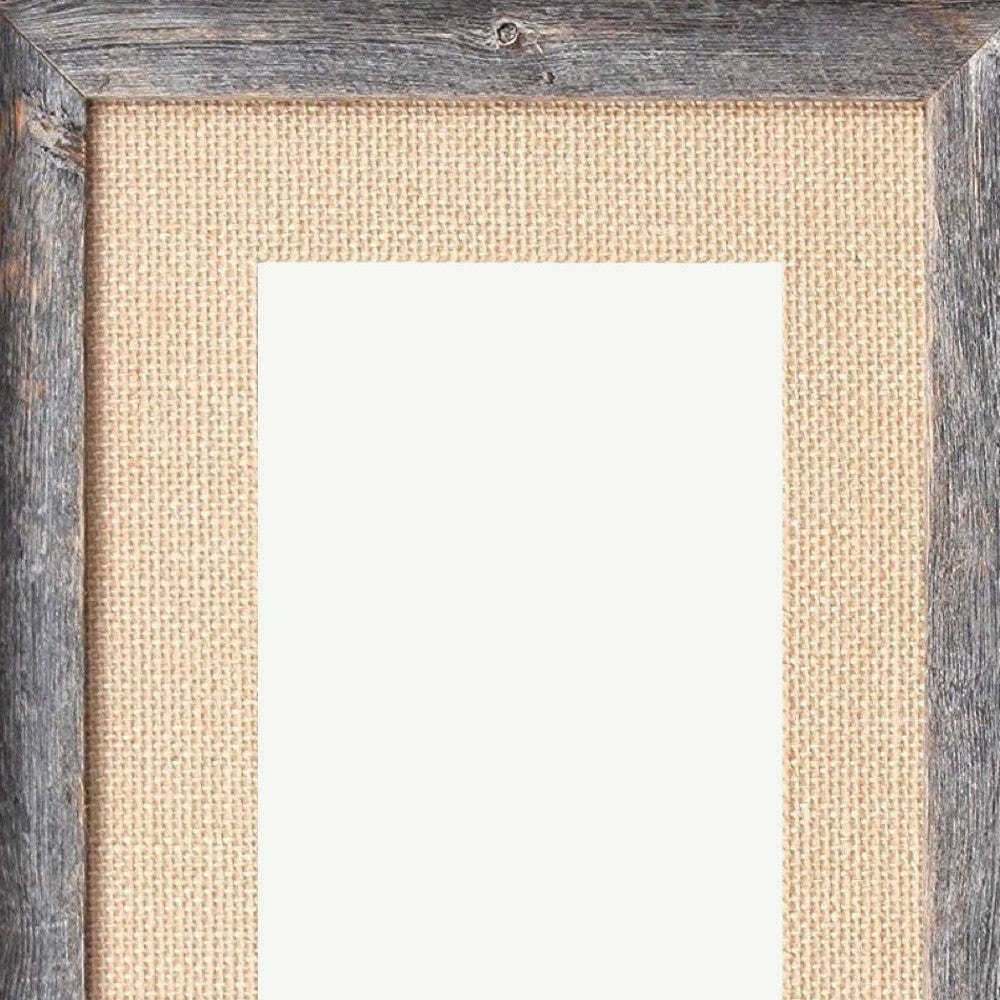 11X14 Rustic Burlap Picture Frame With Plexiglass - Homeroots