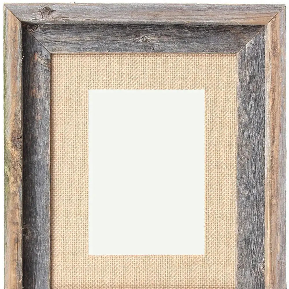 11X14 Rustic Burlap Picture Frame With Plexiglass - Homeroots - Flyclothing LLC