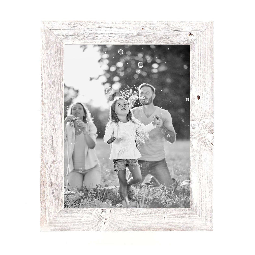 12X12 Rustic White Washed Picture Frame With Plexiglass Holder - Homeroots - Flyclothing LLC