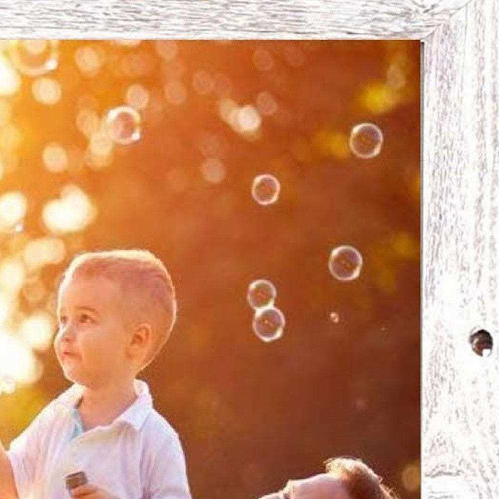 12X12 Rustic White Washed Picture Frame With Plexiglass Holder - Homeroots - Flyclothing LLC