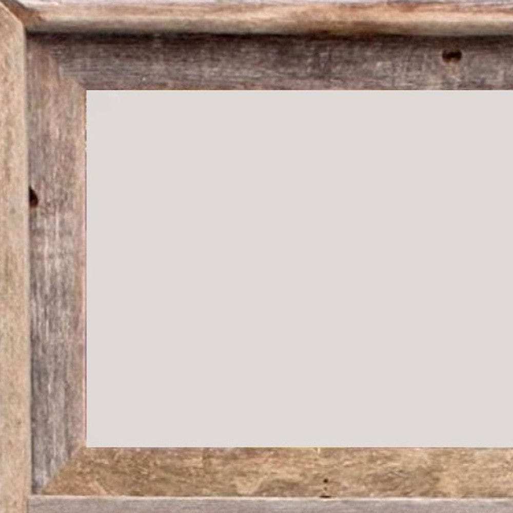 8 x 10 Gray Reclaimed Wood Three Slot Hanging Picture Frame - Homeroots - Flyclothing LLC