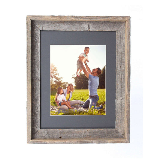 11X14  Rustic Cinder Picture Frame With Plexiglass Holder - Homeroots