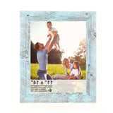 11X14 Rustic Blue Picture Frame With Plexiglass Holder - Homeroots - Flyclothing LLC