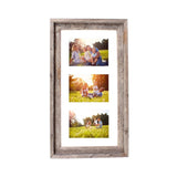 3 5X7 Rustic White Picture Frame With Plexiglass Holder - Homeroots