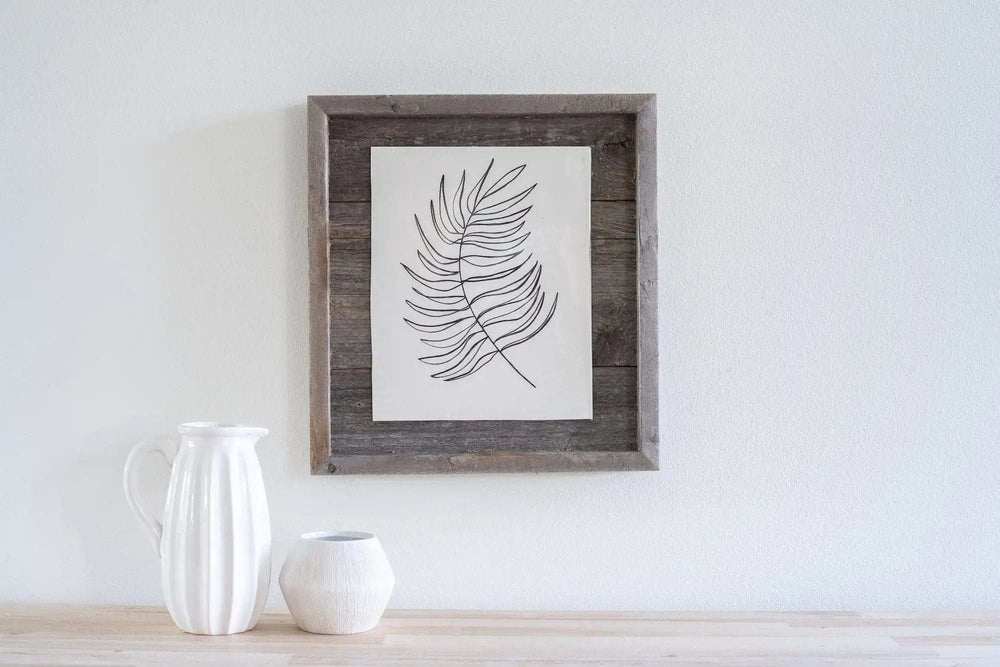 8X10 Rustic Weathered Grey Picture Frame With Plexiglass Holder - Homeroots - Flyclothing LLC