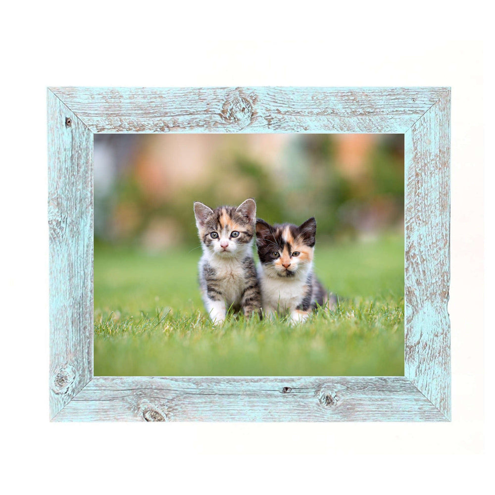 12"X14" Rustic Blue Picture Frame - Homeroots - Flyclothing LLC