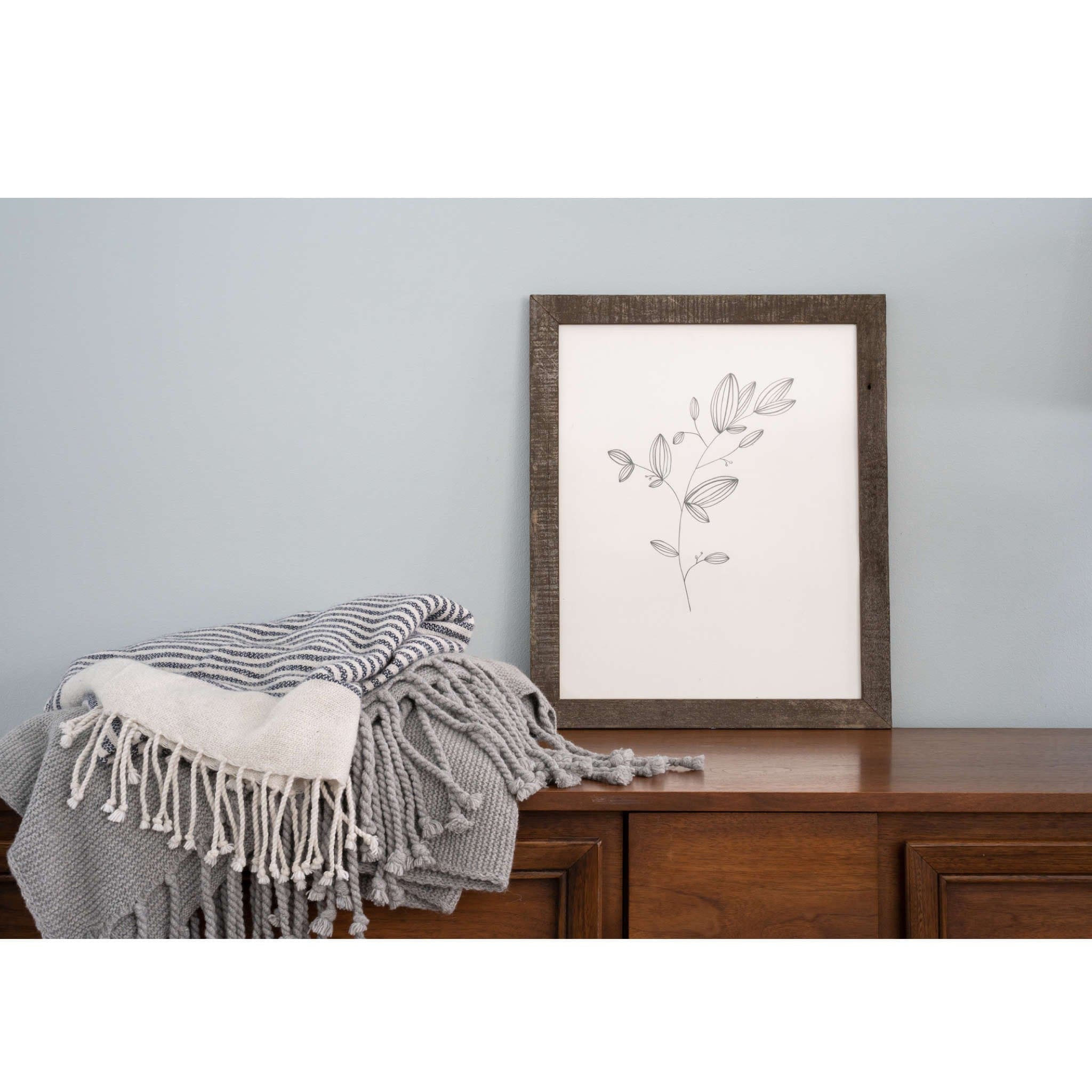 12"X13" Rustic Blue Picture Frame - Homeroots - Flyclothing LLC